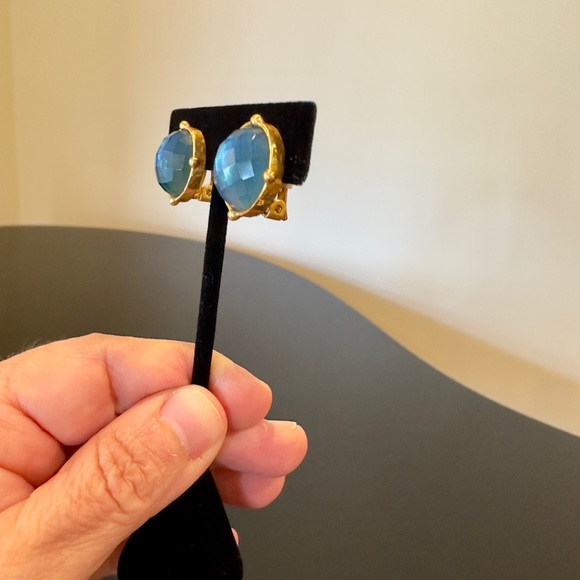 NWT Authentic luxury spring summer rare Julie Vos  Gemstone Statement Earrings - Picture 6 of 17